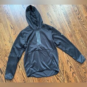 Men’s Adidas black fleece lined hoodie sweatshirt size medium
